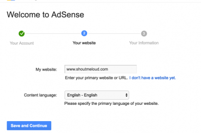 How do apply for Adsense